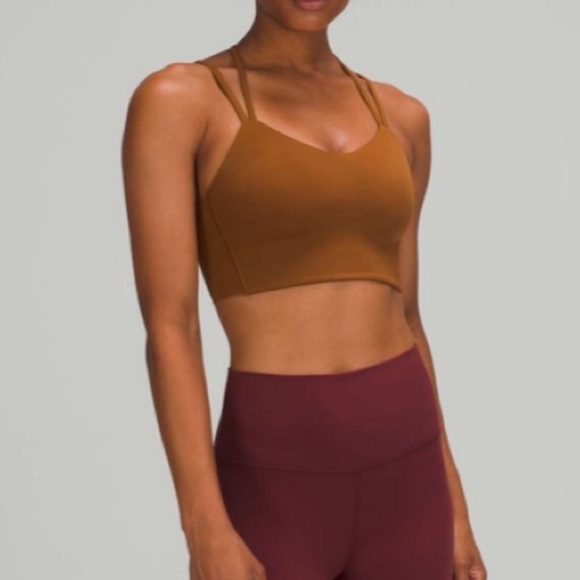 Lululemon Like A Cloud Bra Long Longline Light Support B/C Cup Copper Brown - Picture 1 of 4